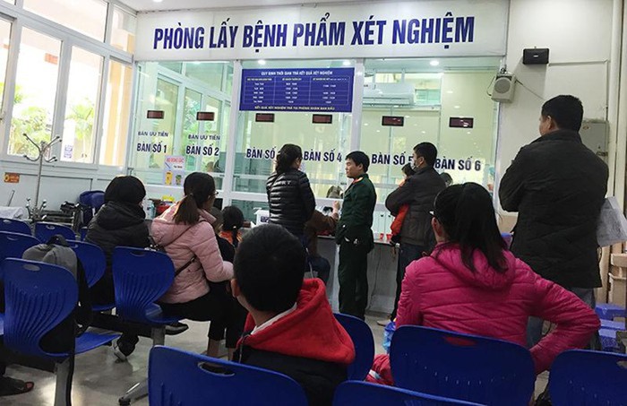 Phòng lấy bệnh phẩm xét nghiệm của Bệnh viện Đa khoa Xanh Pôn.