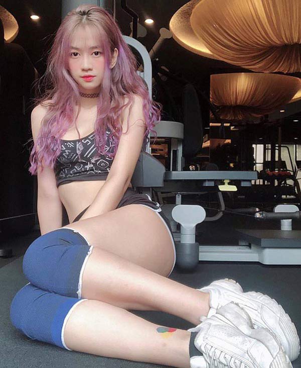 Hot girl phòng gym Xuân Anh.