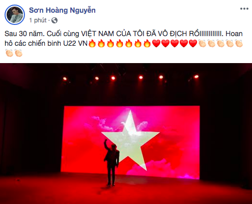 U22 Việt Nam "xé lưới" Indonesia giành HCV: Sao Việt vỡ oà hò hét - 2