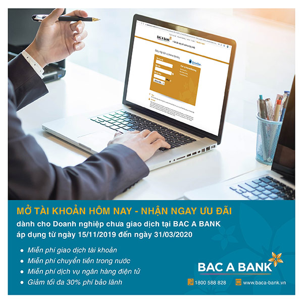Bac A Bank ưu đãi doanh nghiệp mở tài khoản tại ngân hàng - 1