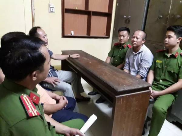 Nguyễn Văn Đông thời điểm bị lực lượng chức năng bắt giữ