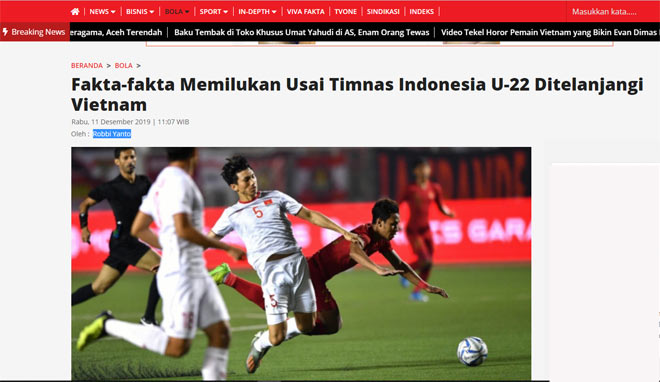 Theo tờ Viva News, giấc mơ giành HCV SEA Games của U22 Indonesia sẽ phải chờ thêm ít nhất 2 năm nữa khi họ đến Hà Nội tranh tài tại SEA Games 31 khi Việt Nam là nước chủ nhà