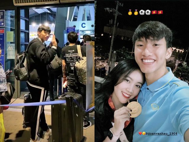 Đời sống Showbiz - Bạn gái xinh đẹp bịn rịn tiễn Đoàn Văn Hậu đi Hà Lan thi đấu 3 tháng