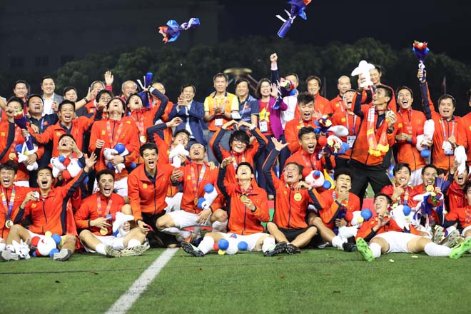 U22 Việt Nam ăn mừng sau chức vô địch lịch sử tại SEA Games 30 ở Philippines