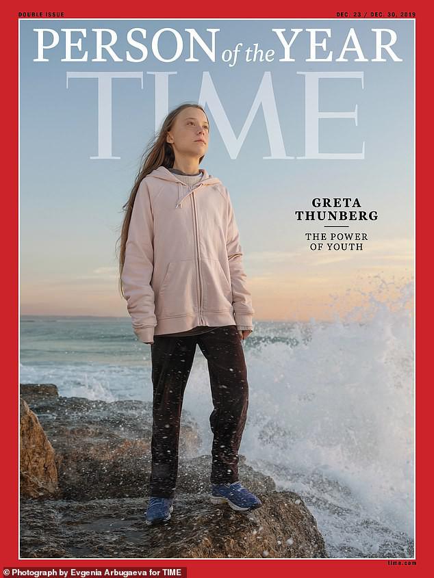 Nhân vật của Năm 2019 là cô bé 16 tuổi Greta Thunberg.