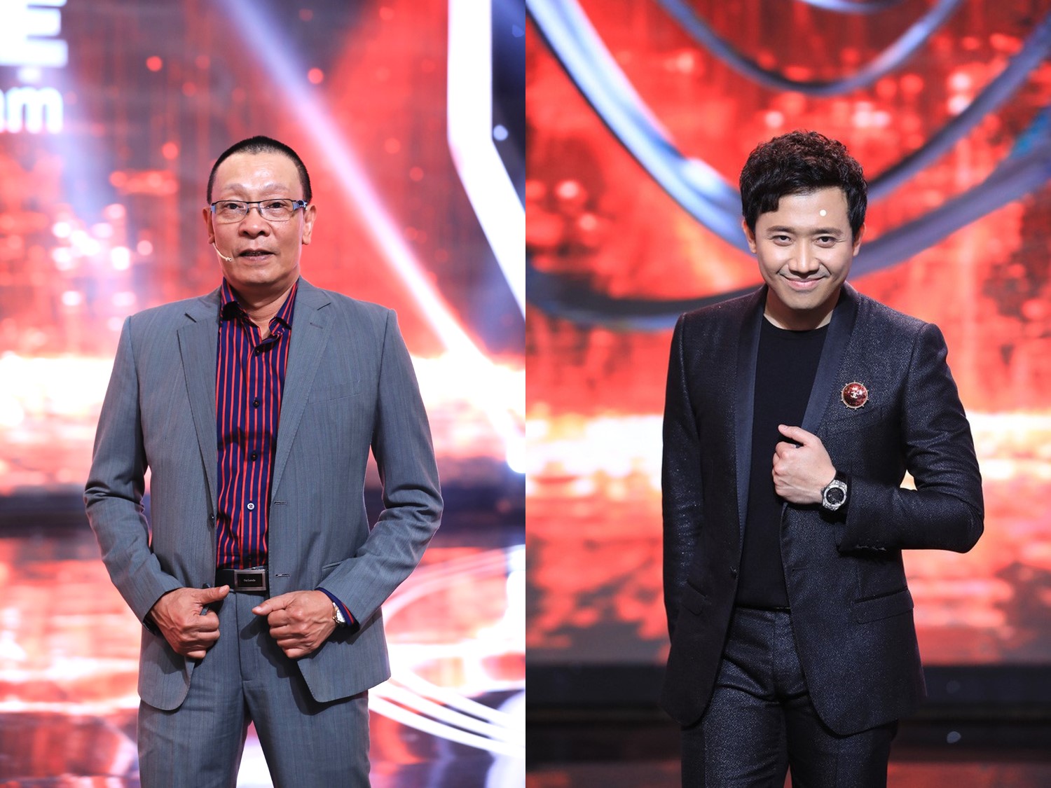 Giám khảo Lại Văn Sâm và MC Trấn Thành được khán giả ủng hộ nhiệt tình khi cùng xuất hiện trong một chương trình.