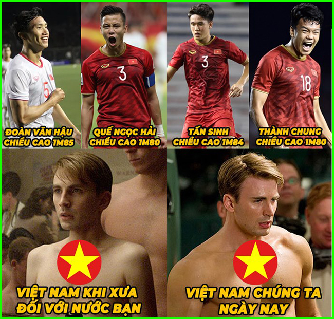 Thể hình của cầu thủ Việt Nam bây giờ không "ngán" đối thủ nào trong khu vực.