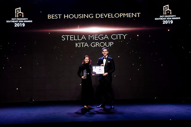 Stella Mega City đã giành được 2 giải thưởng Dự án khu đô thị phát triển bền vững nhất Đông Nam Á và Dự án phát triển nhà ở tốt nhất Đông Nam Á