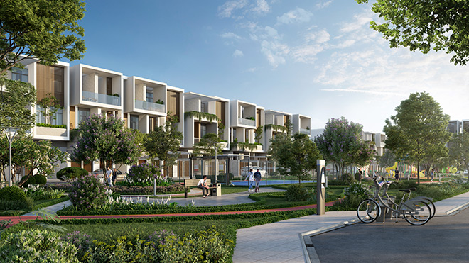 Môi trường sống trong lành, rợp mảng xanh được thiết kế hợp lý tại Stella Mega City