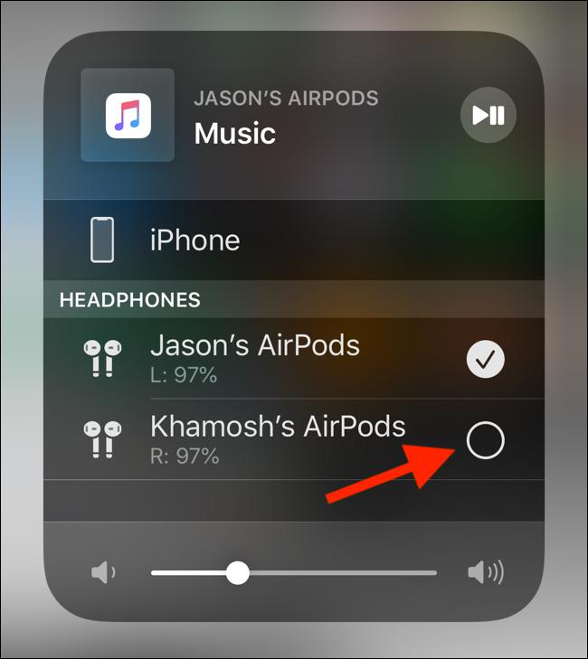 Cách chia sẻ nhạc giữa các thiết bị mà không cần kết nối hai bộ AirPods vào iPhone hoặc iPad - 5