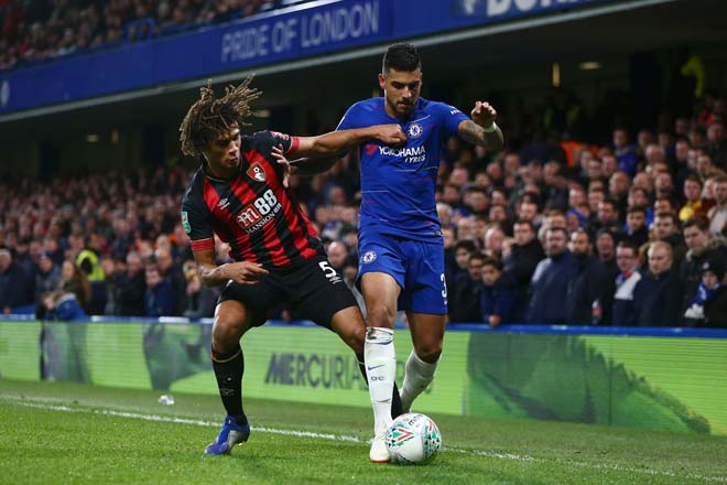 Chelsea (áo xanh) hướng đến việc đánh bại Bournemouth