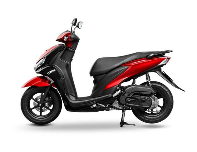 2020 Yamaha FreeGo 125 màu đỏ đen.