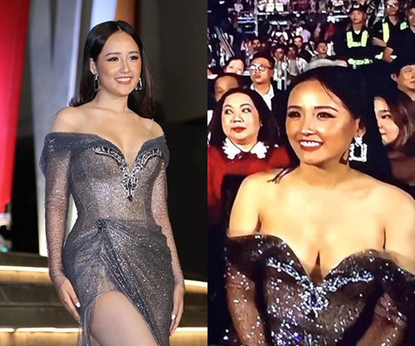 Mai Phương Thúy suýt gặp sự cố trên sóng truyền hình. 