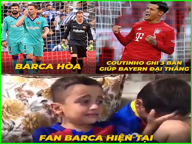 Tranh vui - Messi tịt ngòi khiến Barca lận đận, fan tiếc nuối Coutinho