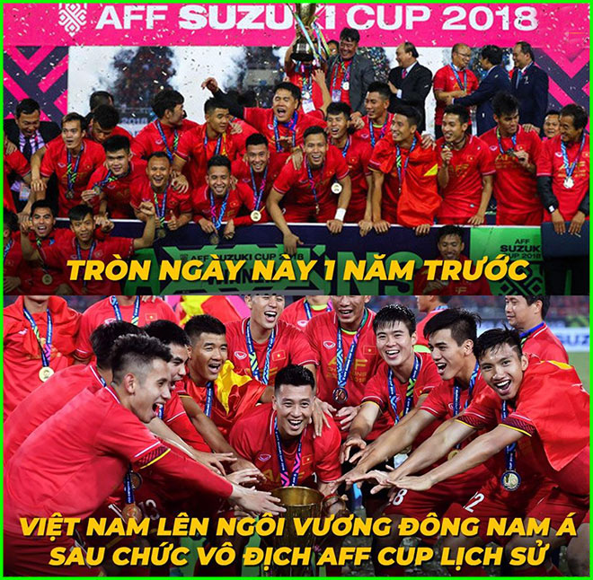 Tròn&nbsp;một năm đội tuyển Việt Nam bước lên đỉnh Đông Nam Á.