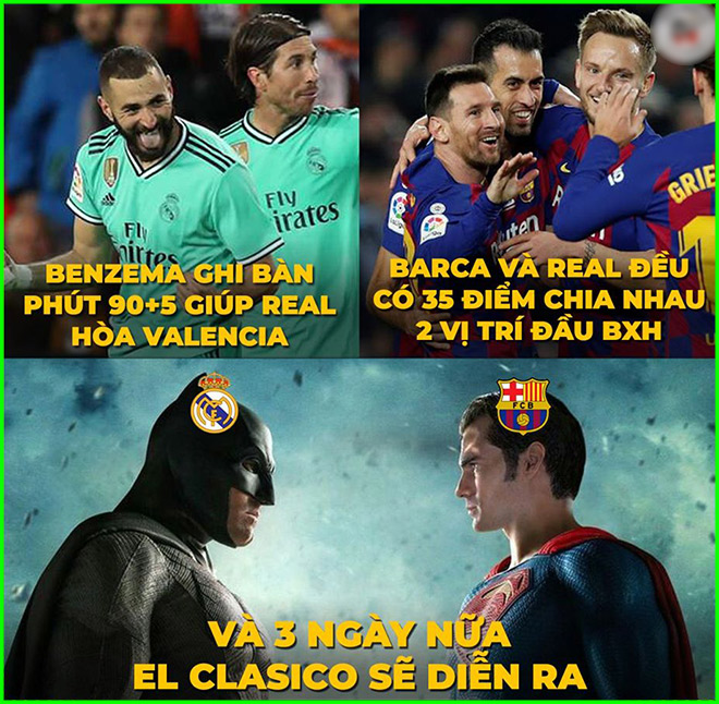 Còn 3 ngày nữa trận El Classico giữa Real và Barca sẽ diễn ra.