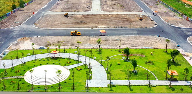 Golden Future City chuẩn bị bàn giao nền cho khách hàng - 1