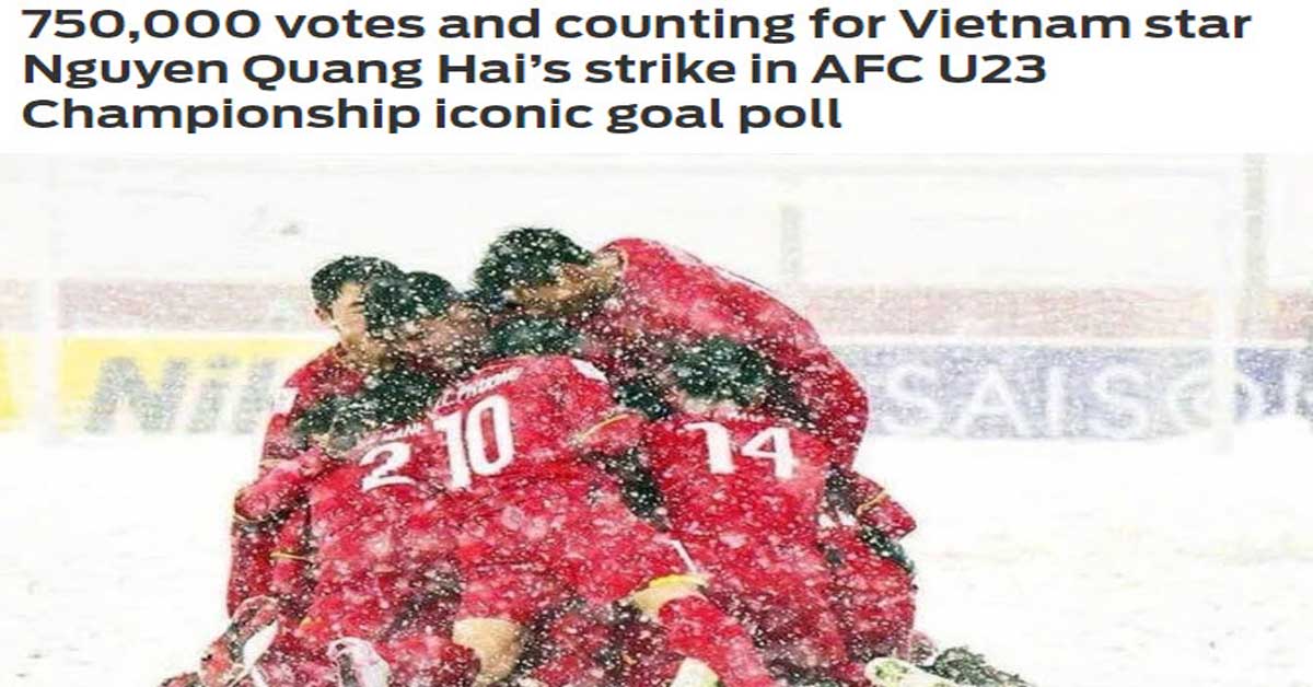 Báo châu Á kinh ngạc sức mạnh triệu fan Việt, giúp Quang Hải sắp giật giải đặc biệt