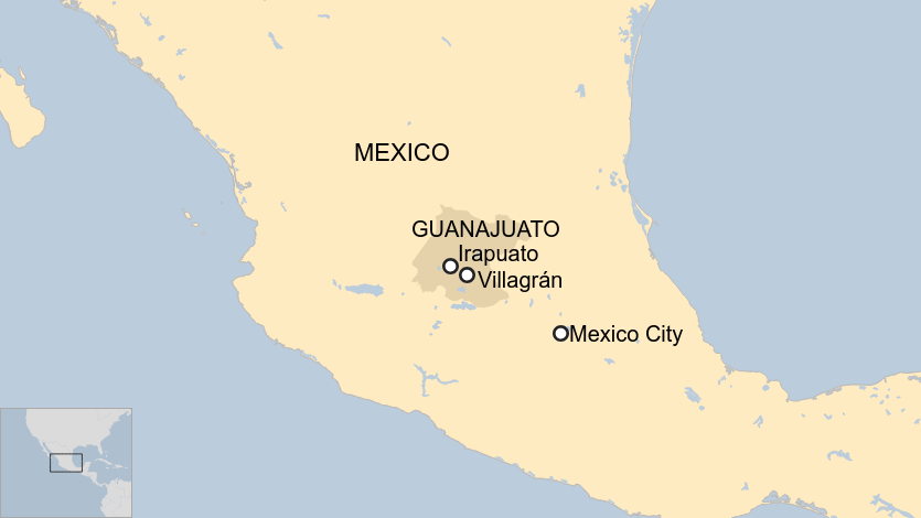Bang Guanajuato nằm gần thủ đô Mexico City.