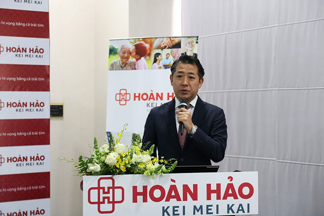 Ông Keita HAMAGUCHI phát biểu về chiến lược và kế hoạch kinh doanh của Tập đoàn CUC Nhật Bản.