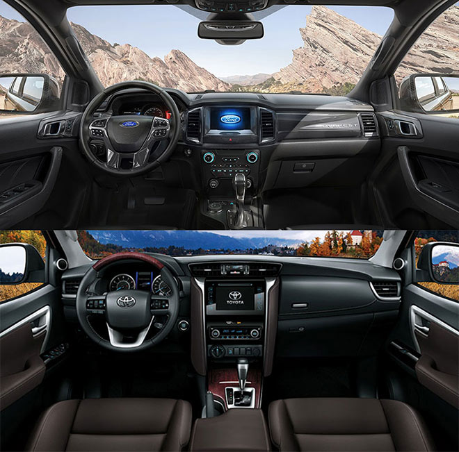 So sánh Ford Everest AT với Toyota Fortuner AT - 2