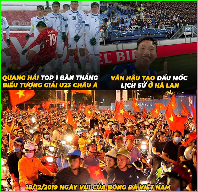 Hôm nay là một ngày vui của bóng đá Việt Nam.