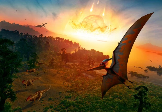Nhiều nhà khoa học cho rằng khủng long bị tuyệt chủng vì thiên thạch rơi xuống Trái đất