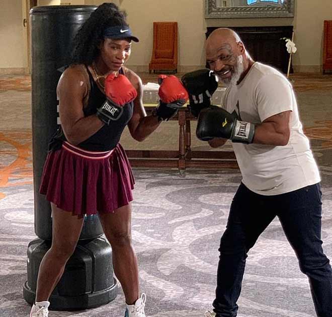 Serena Williams và Mike Tyson