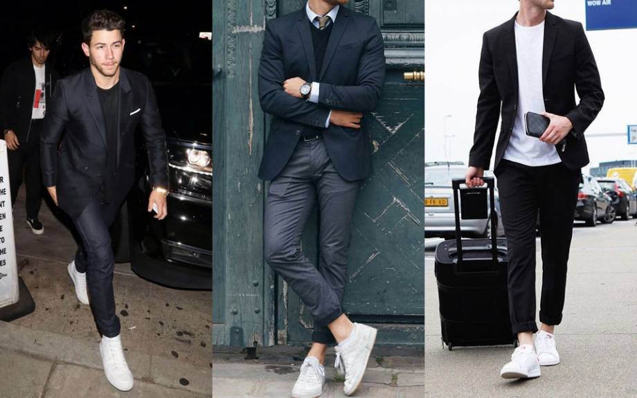 Hướng dẫn các chàng cách mặc kinh điển giày trắng với quần đen - 6