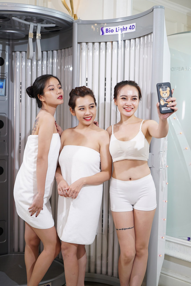 Không chỉ sao Việt mà loạt hotgirl cũng rất chuộng những dịch vụ làm đẹp hot tại Lavender như tắm trắng, giảm béo, trị liệu da mặt...