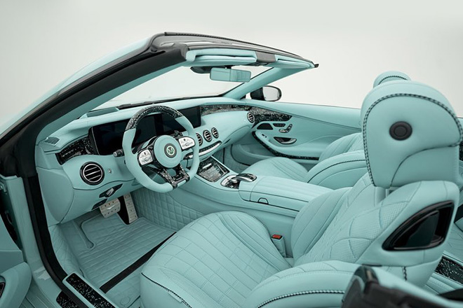 Hãng độ Mansory “lột xác” Mercedes-Benz S63 AMG màu xanh độc đáo - 4