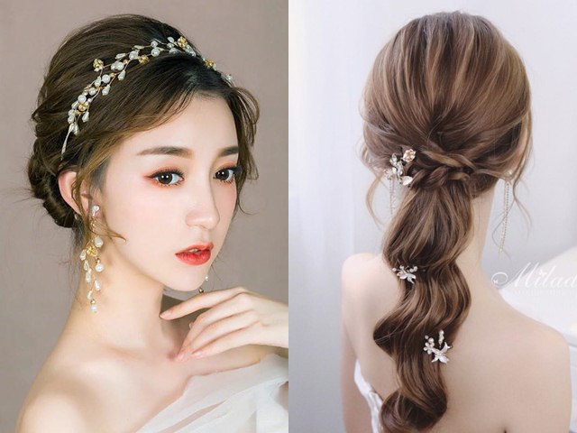 Làm đẹp - 11 kiểu tóc Hàn Quốc cực đẹp cho cô dâu xinh ngất ngây như nàng thơ