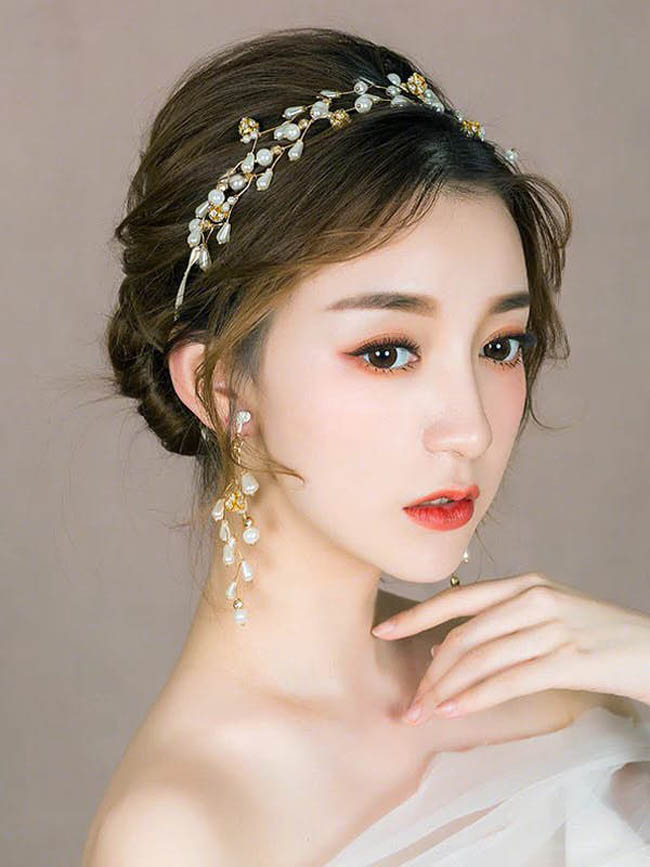 11 kiểu tóc Hàn Quốc cực đẹp cho cô dâu xinh ngất ngây như nàng thơ - 10