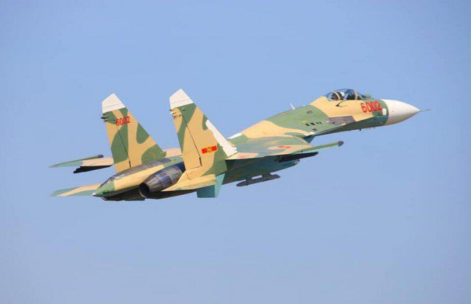 Máy bay Su-30MK2 của Không quân Việt Nam.