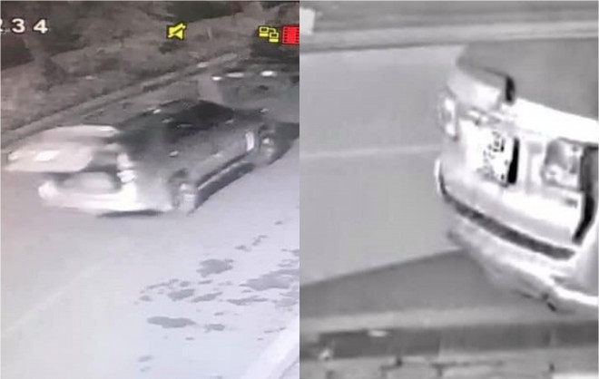 Hình ảnh chiếc xe được camera ghi lại do chị Ng. cung cấp.&nbsp;