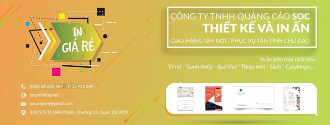 &nbsp;SOC chuyên thiết kế và in ấn giá rẻ với chất lượng tốt nhất