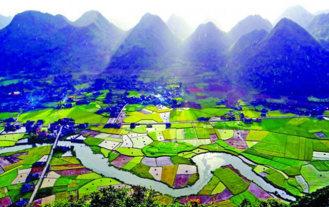 Bắc Sơn là một thung lũng yên bình, trù phú Ảnh: Doãn Tuấn