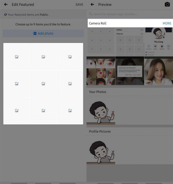 Hướng dẫn làm ảnh nổi bật Facebook ghép 9 tấm