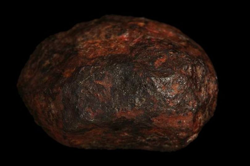 Khoáng vật "xưa nay chưa từng có" được tìm thấy bên trong thiên thạch&nbsp;Wedderburn (Ảnh: Bảo tàng Victoria)