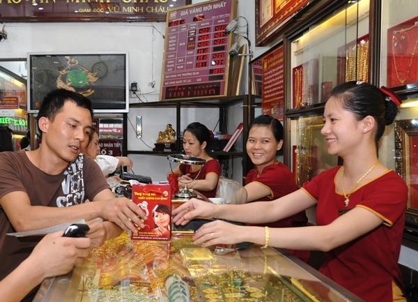 Giá vàng trong nước tăng mạnh 700 nghìn đồng -1 triệu đồng tuần qua. Ảnh minh họa.