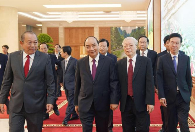 Tổng Bí thư, Chủ tịch nước Nguyễn Phú Trọng dự họp Chính phủ với các địa phương