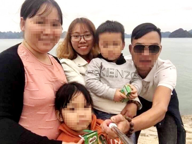 Trang thường qua lại, đi chơi, chụp ảnh với gia đình anh rể, chị họ - Ảnh: TT.