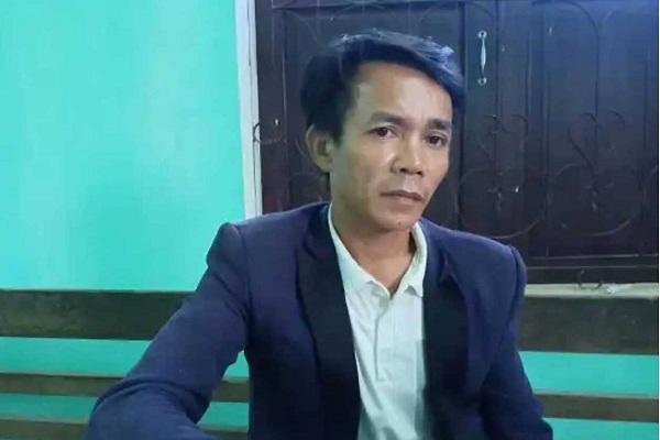 Đối tượng Nguyễn Minh Thuận tại cơ quan điều tra.