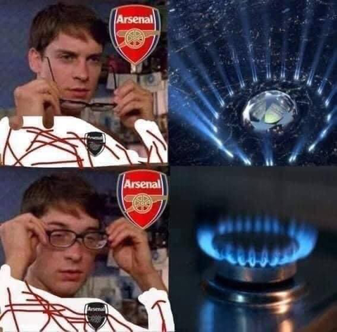 Đây là khi fan Arsenal xem bốc thăm chia bảng cúp C1.