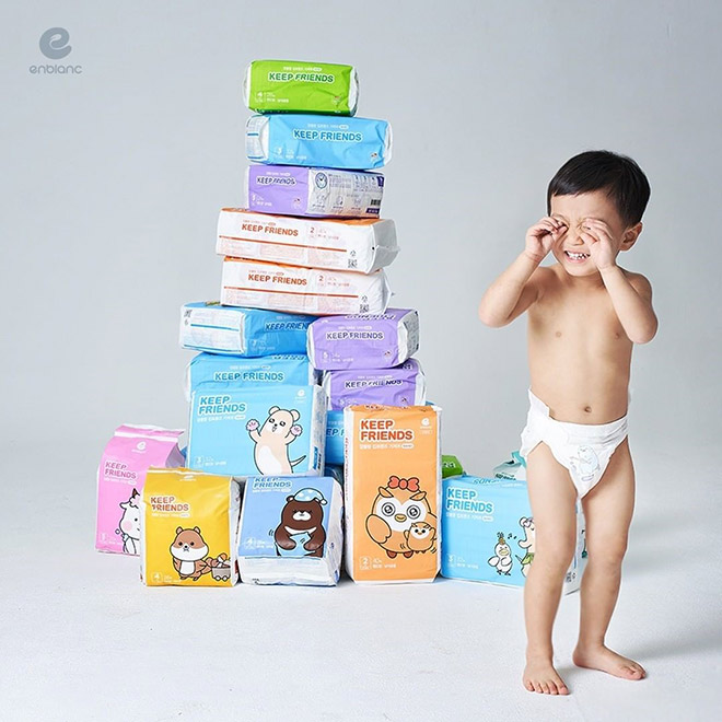 Dùng bỉm đúng cách giúp bảo vệ làn da non nớt của con