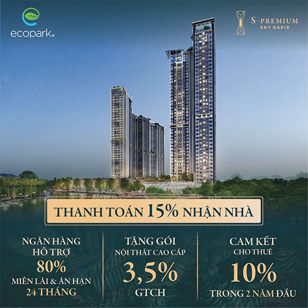 Sức hút của tòa tháp căn hộ 5 sao S- Premium tại Ecopark - 1