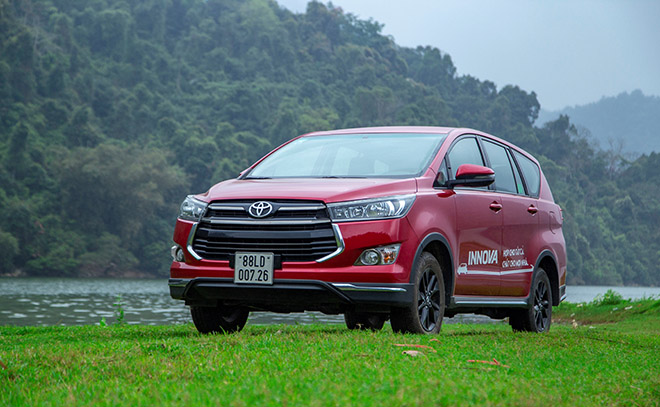 Mẫu xe Toyota Innova đang được phân phối tại thị trường Việt Nam.