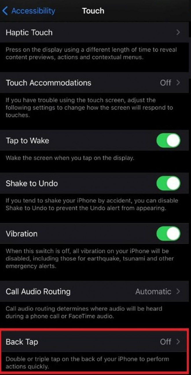 Hướng dẫn bật tính năng Back Tap trên iOS 14 - 6