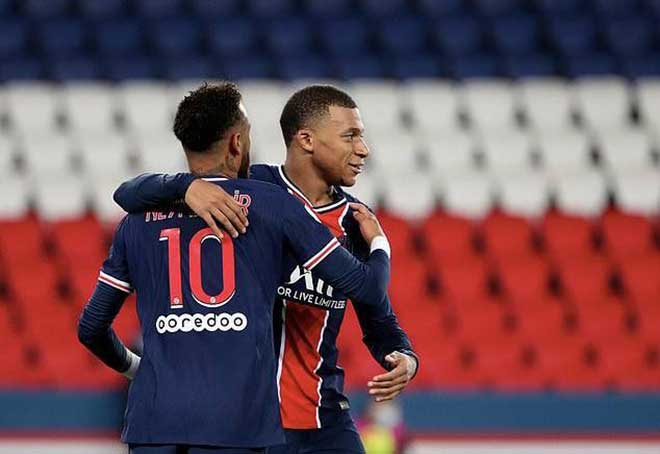 Neymar &amp; Mbappe cùng ghi bàn trong trận thắng 6-1 trước Angers của PSG