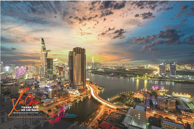 Khu vực trung tâm TP.HCM nhìn từ quận 4.
